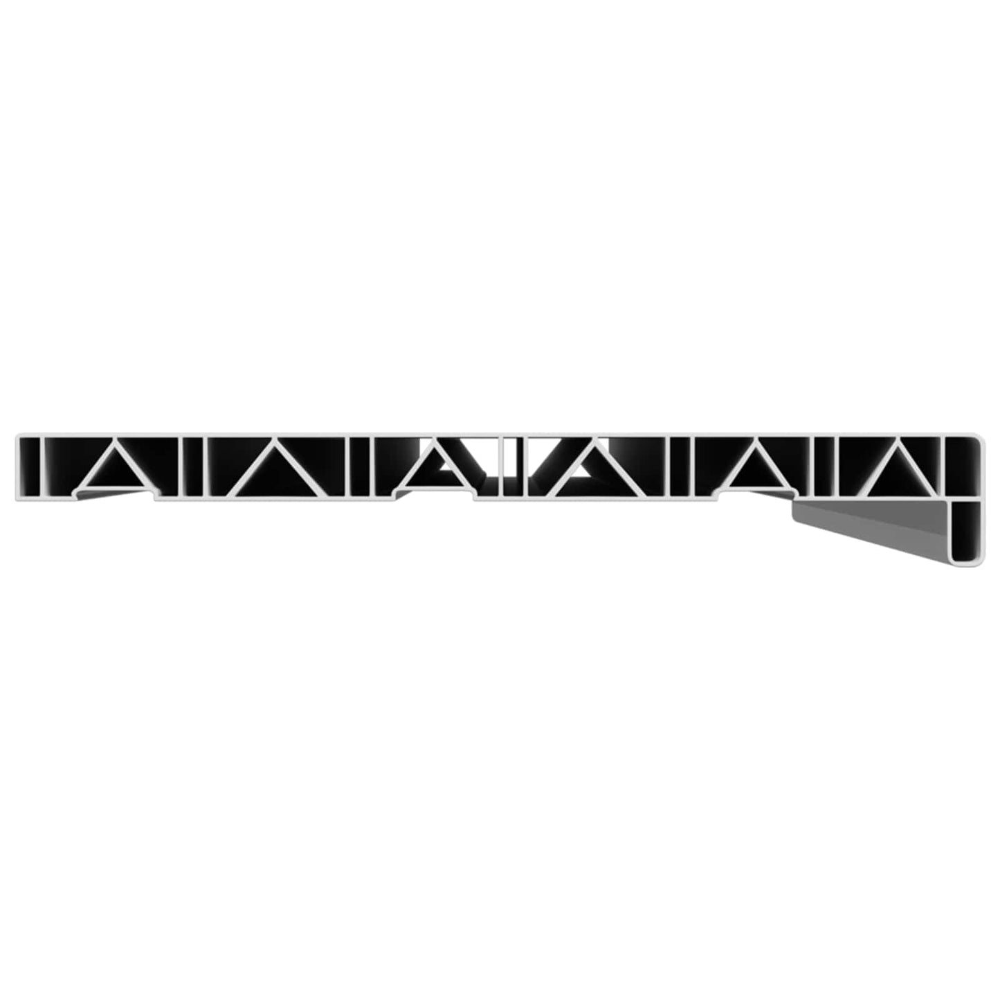 vidaXL Σαβανωτό Παραθύρου Λευκό 60 x 35 x 4,5 εκ PVC