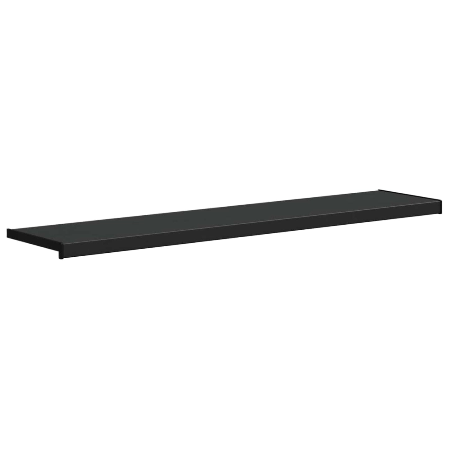 vidaXL Σαβανωτό Παραθύρου Μαύρο με ξύλινη υφή 120 x 30 x 4,5 εκ PVC