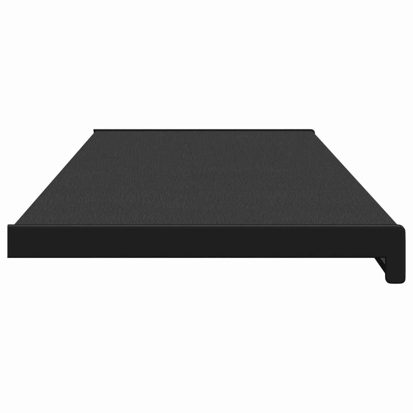 vidaXL Σαβανωτό Παραθύρου Μαύρο με ξύλινη υφή 120 x 30 x 4,5 εκ PVC