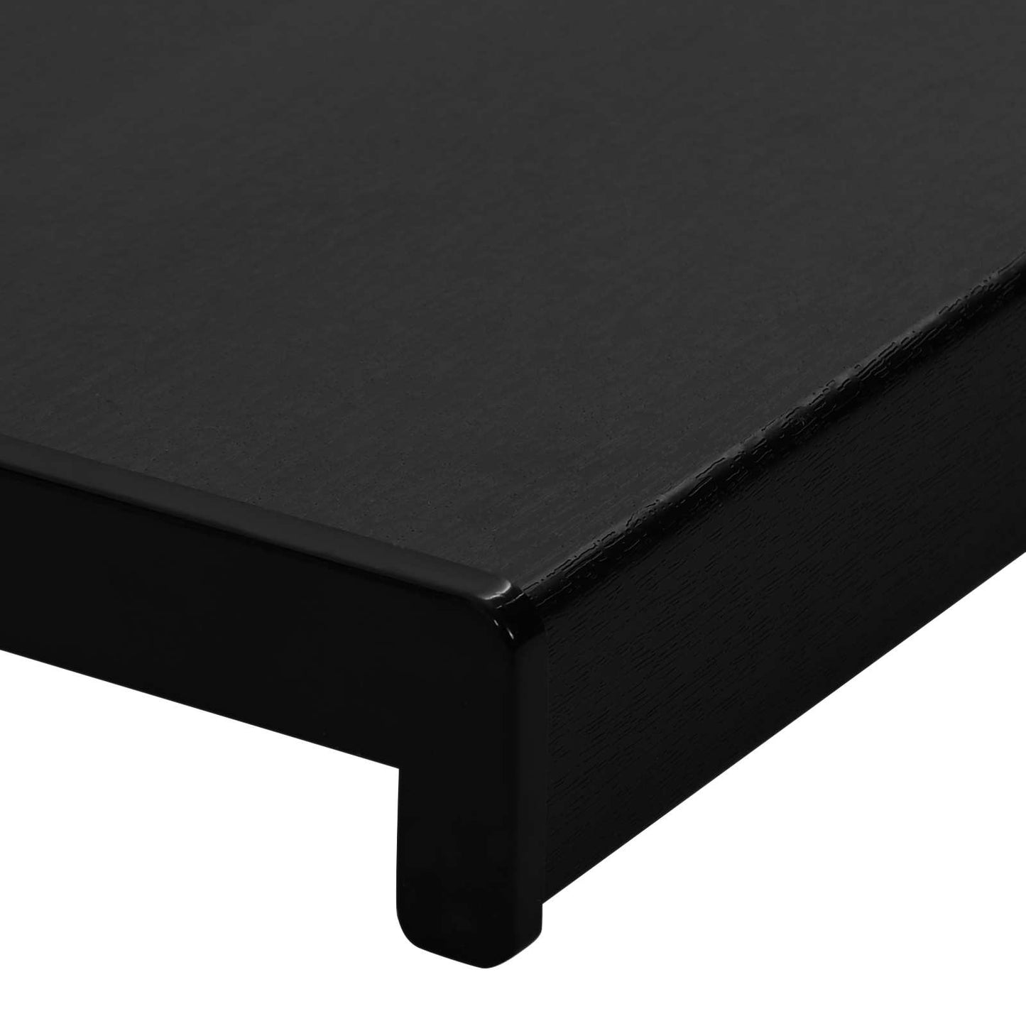 vidaXL Σαβανωτό Παραθύρου Μαύρο με ξύλινη υφή 160 x 35 x 4,5 εκ PVC