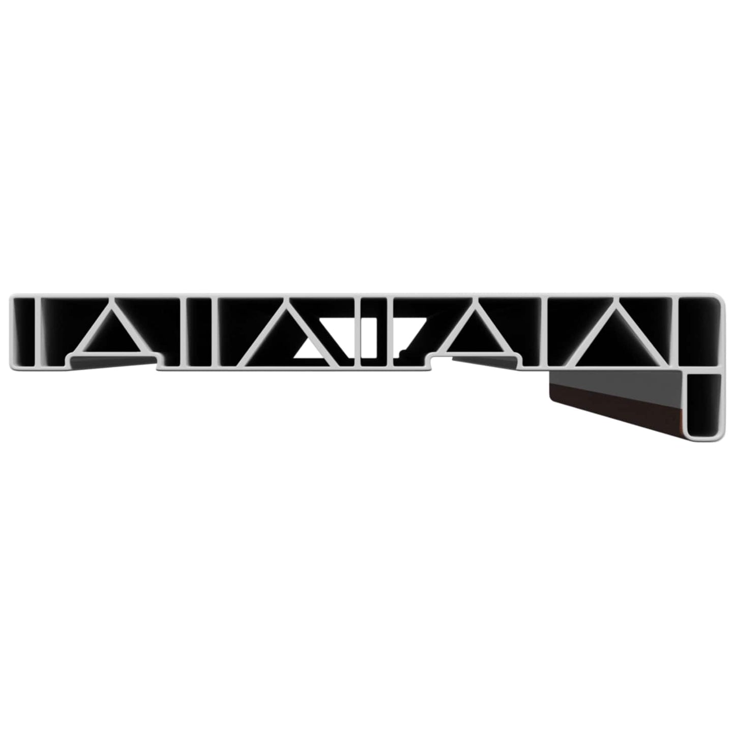 vidaXL Σαβανωτό Παραθύρου Καφέ ξύλο 80 x 20 x 4,5 εκ PVC