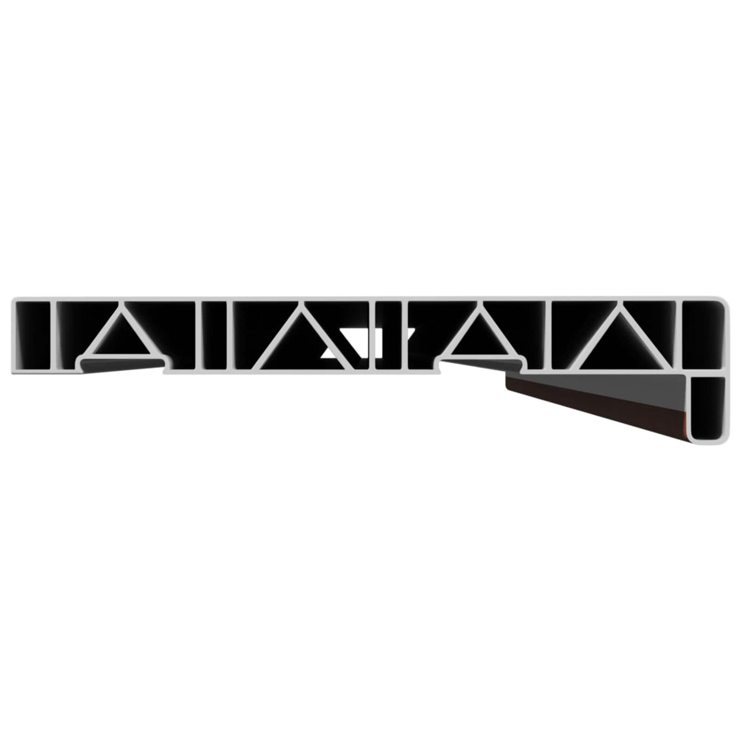 vidaXL Σαβανωτό Παραθύρου Καφέ ξύλο 140 x 25 x 4,5 εκ PVC