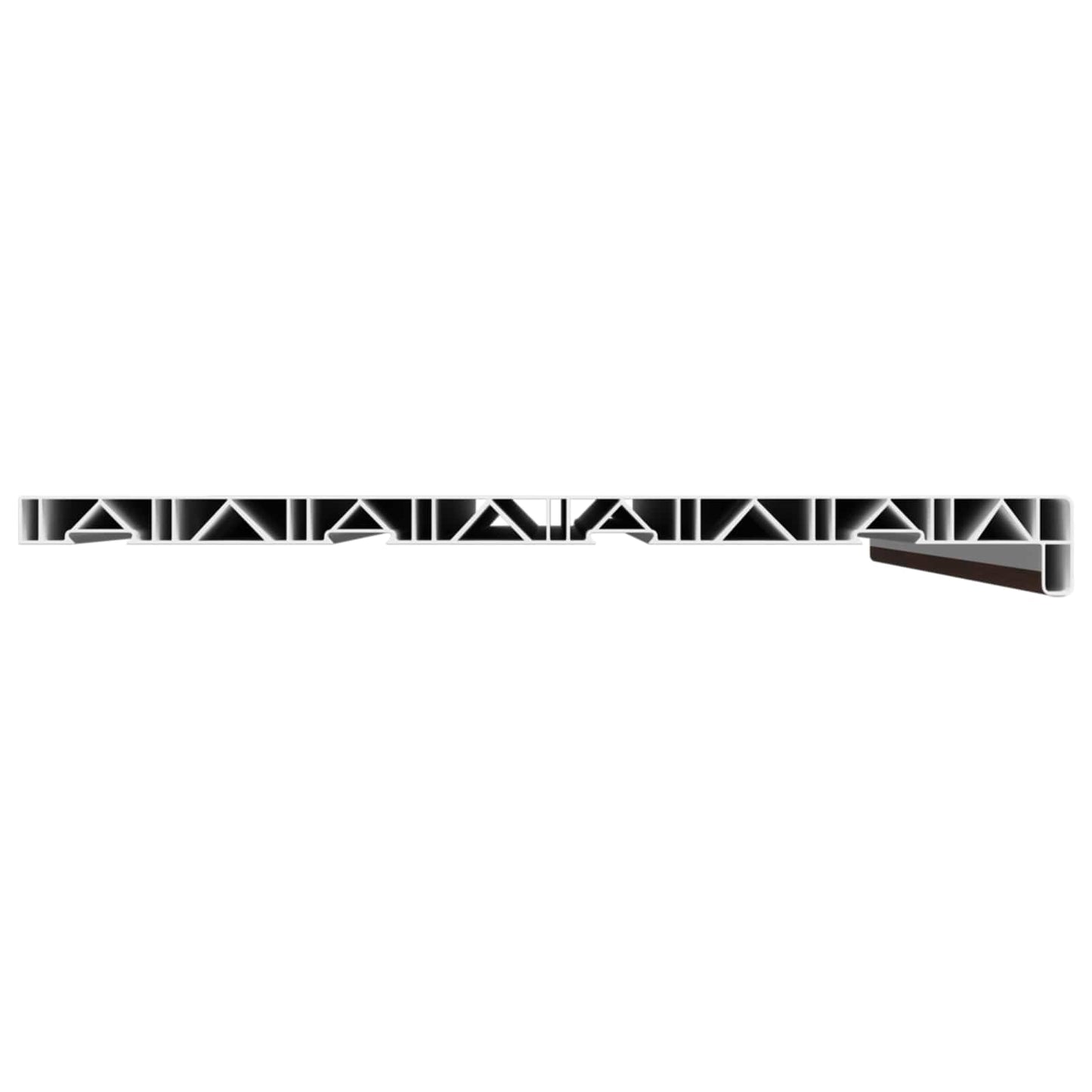 vidaXL Σαβανωτό Παραθύρου Καφέ ξύλο 80 x 40 x 4,5 εκ PVC