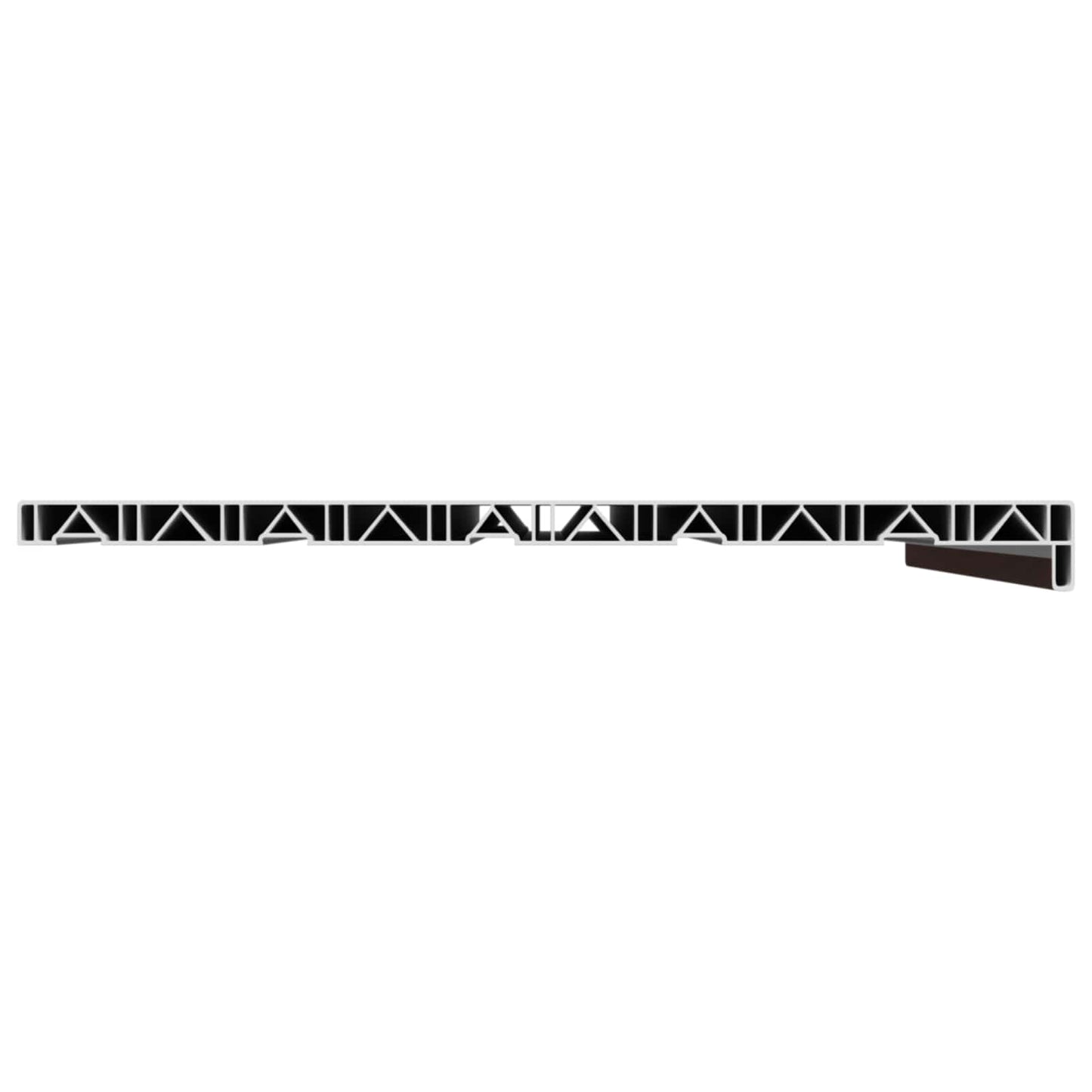 vidaXL Σαβανωτό Παραθύρου Καφέ ξύλο 80 x 50 x 4,5 εκ PVC