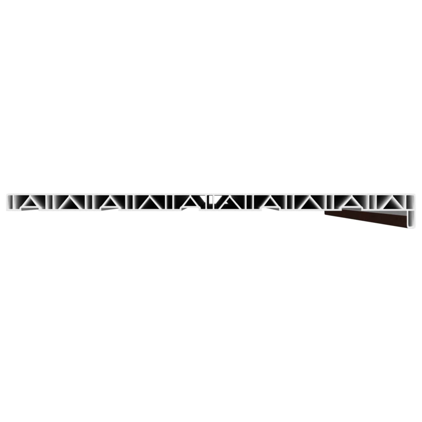 vidaXL Σαβανωτό Παραθύρου Καφέ ξύλο 120 x 50 x 4,5 εκ PVC