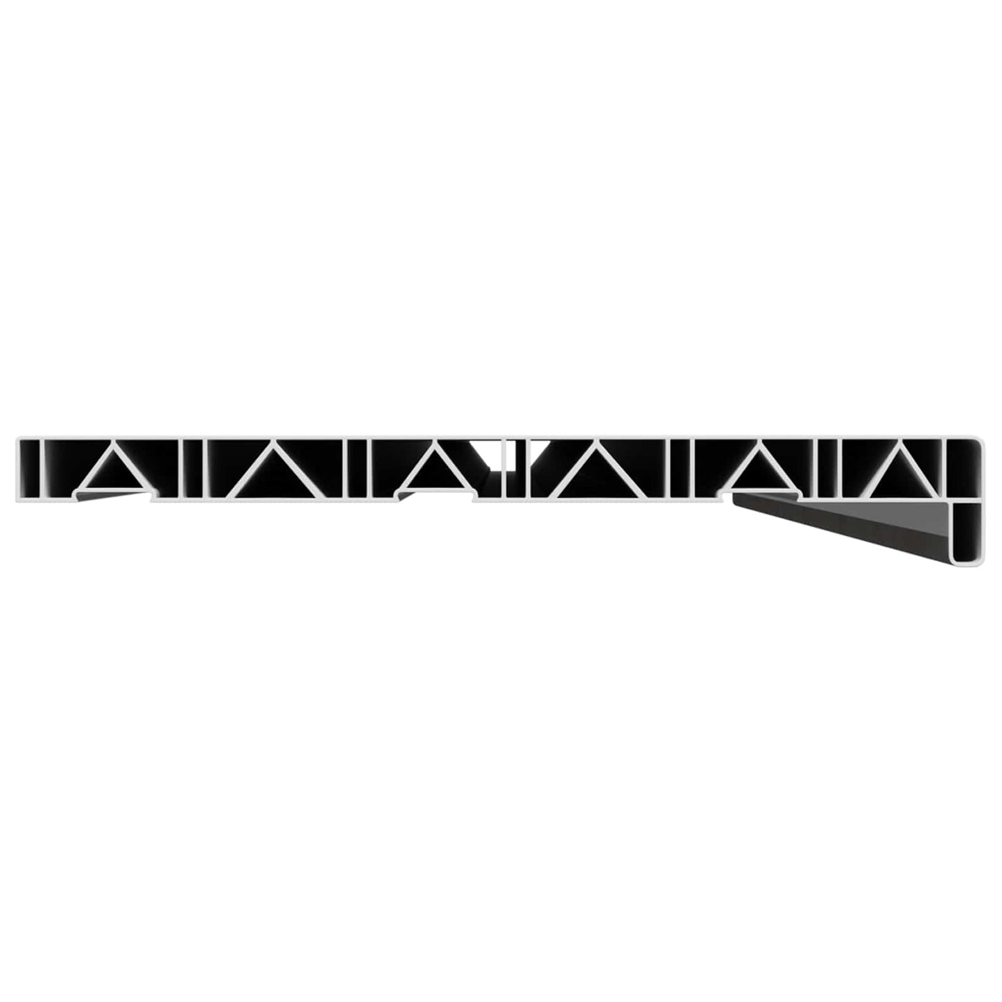 vidaXL Σαβανωτό Παραθύρου Υφή Μάρμαρου 160 x 30 x 4,5 εκ PVC
