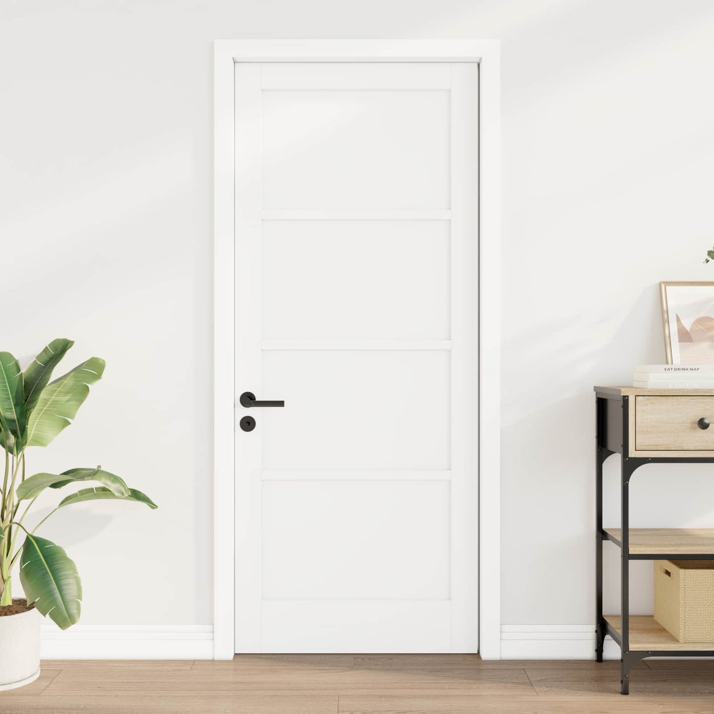 vidaXL Εσωτερική Πόρτα 83 x 202 εκ. Κόντρα πλακέ Λευκό
