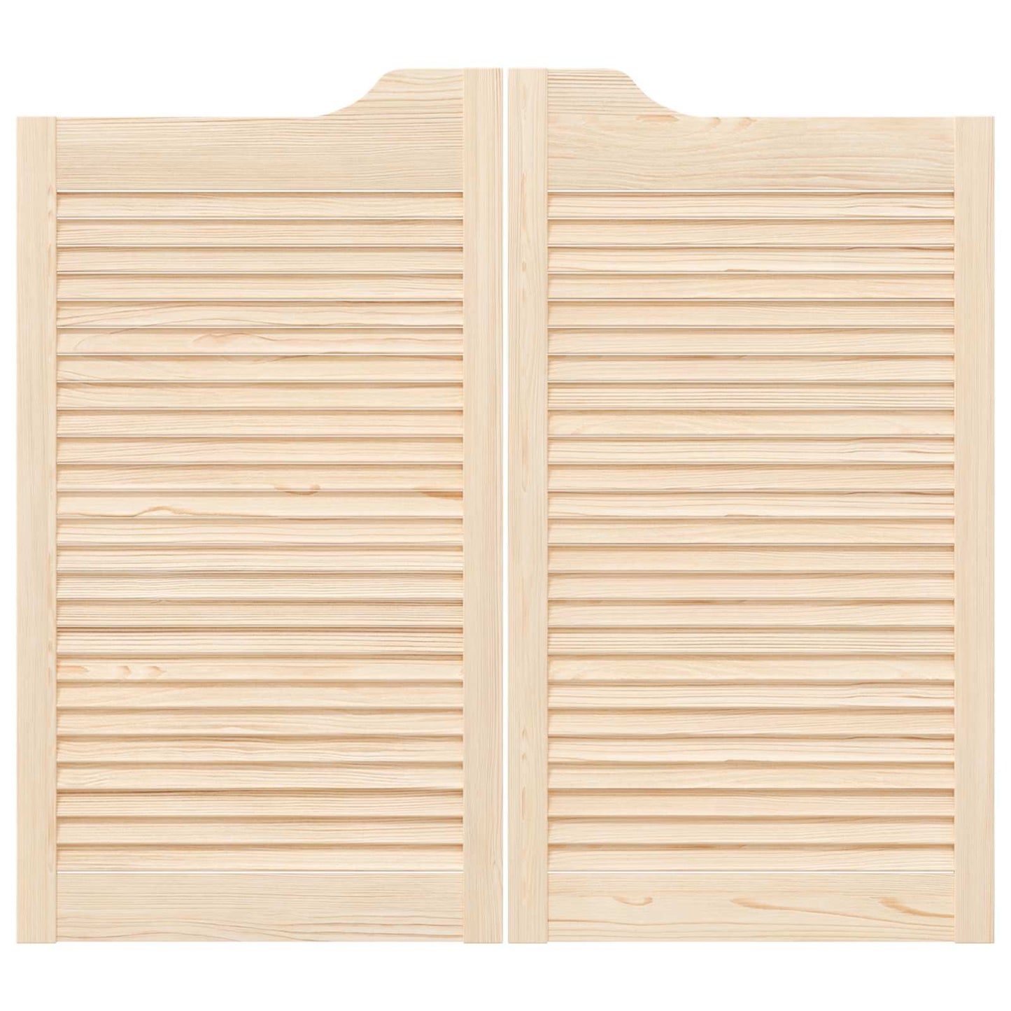 vidaXL Πόρτες Swing 2 τμχ. 90 x 50 cm Μασίφ Ξύλο Πεύκου Φυσικό