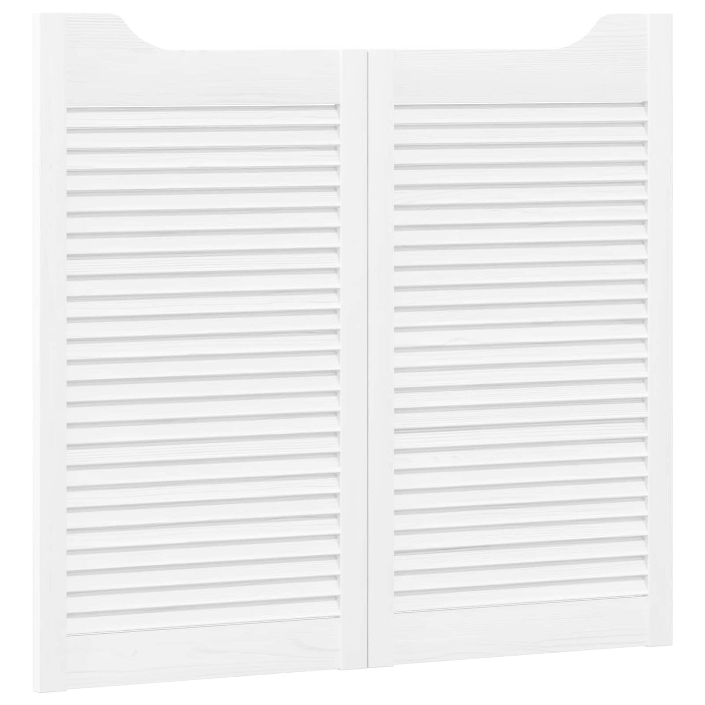 vidaXL Πόρτες Swing 2 τμχ. 90 x 50 cm Μασίφ Ξύλο Πεύκου Λευκό