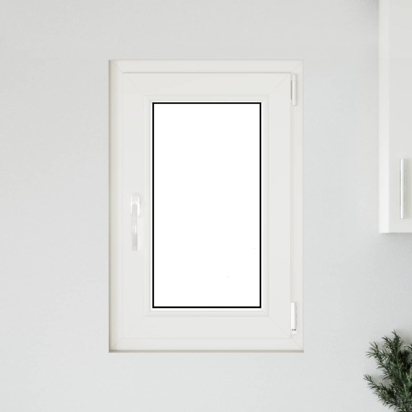 Παράθυρο Κάτω Στρώματος RISOR Λευκός 50 x 75 cm PVC και Γυαλί