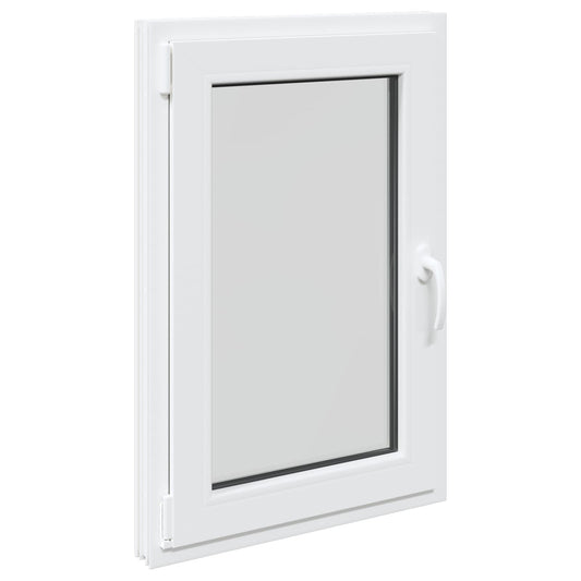 vidaXL Παράθυρο Κάτω Στρώματος RISOR 60 x 80 cm PVC και Γυαλί Λευκό
