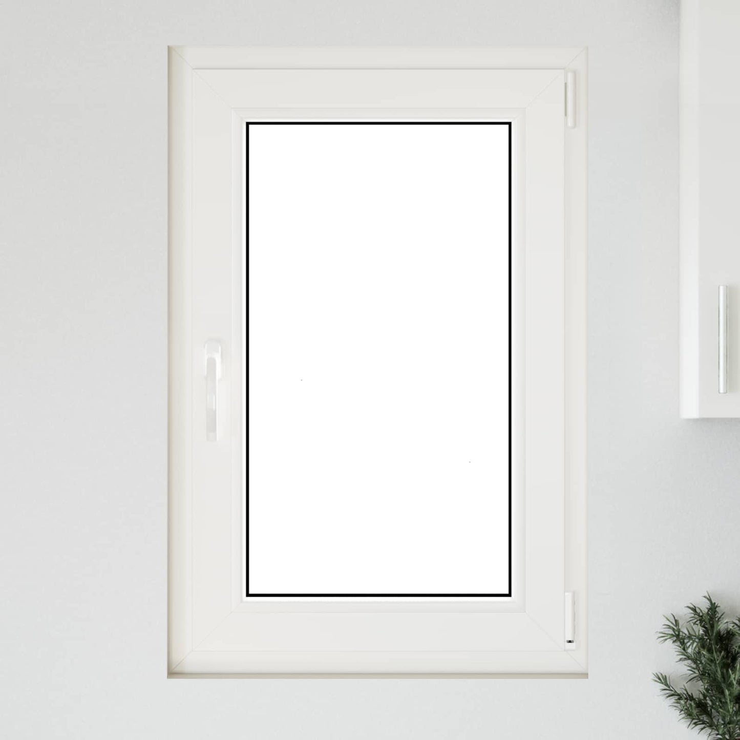 Παράθυρο Κάτω Στρώματος RISOR Λευκός 60 x 90 cm PVC και Γυαλί
