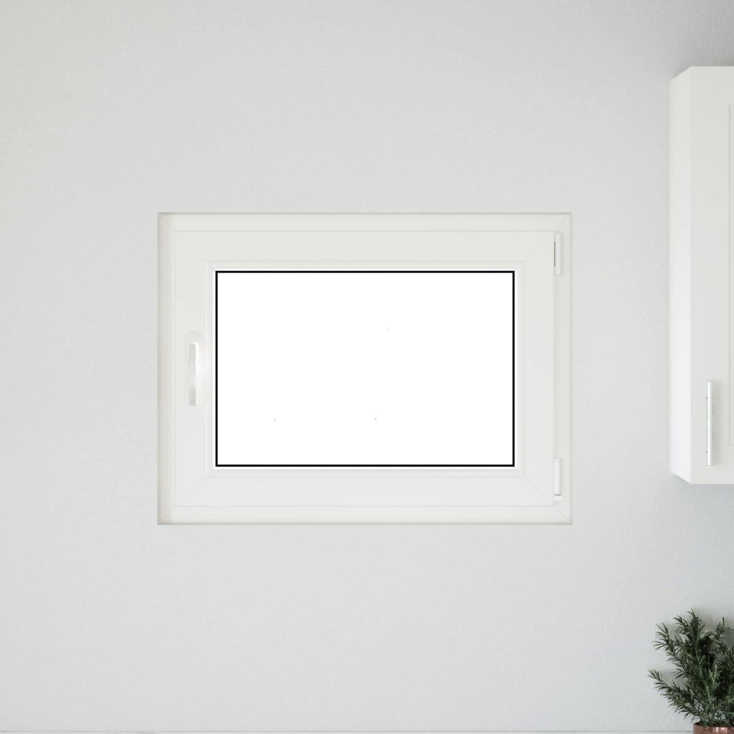 Παράθυρο Κάτω Στρώματος RISOR Λευκός 80 x 50 cm PVC και Γυαλί