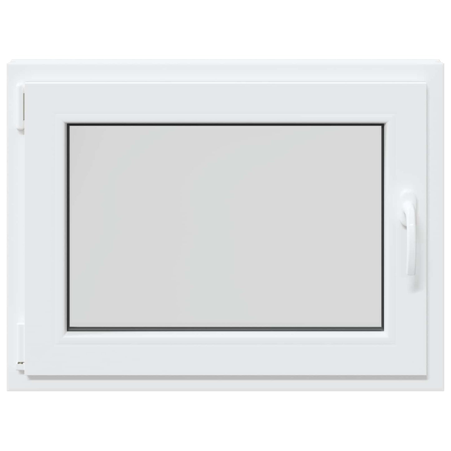 Παράθυρο Κάτω Στρώματος RISOR Λευκός 80 x 60 cm PVC και Γυαλί