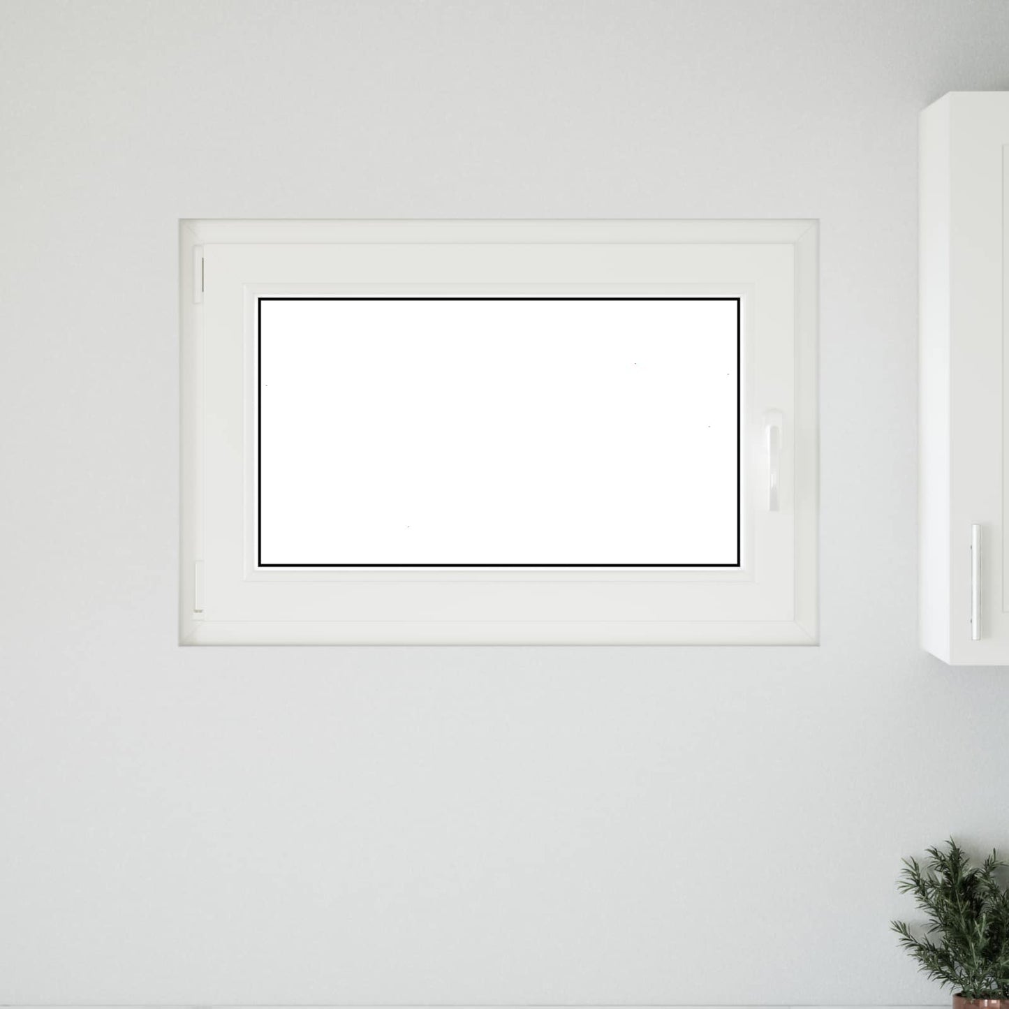 Παράθυρο Κάτω Στρώματος RISOR Λευκός 90 x 50 cm PVC και Γυαλί