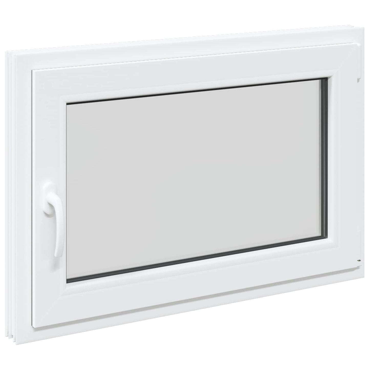 Παράθυρο Κάτω Στρώματος RISOR Λευκός 90 x 70 cm PVC και Γυαλί