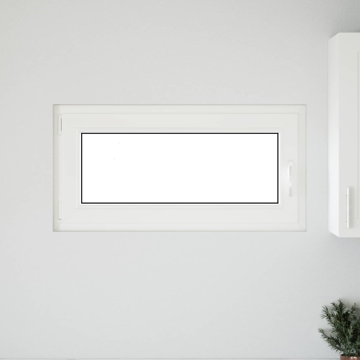 Παράθυρο Κάτω Στρώματος RISOR Λευκός 100 x 50 cm PVC και Γυαλί