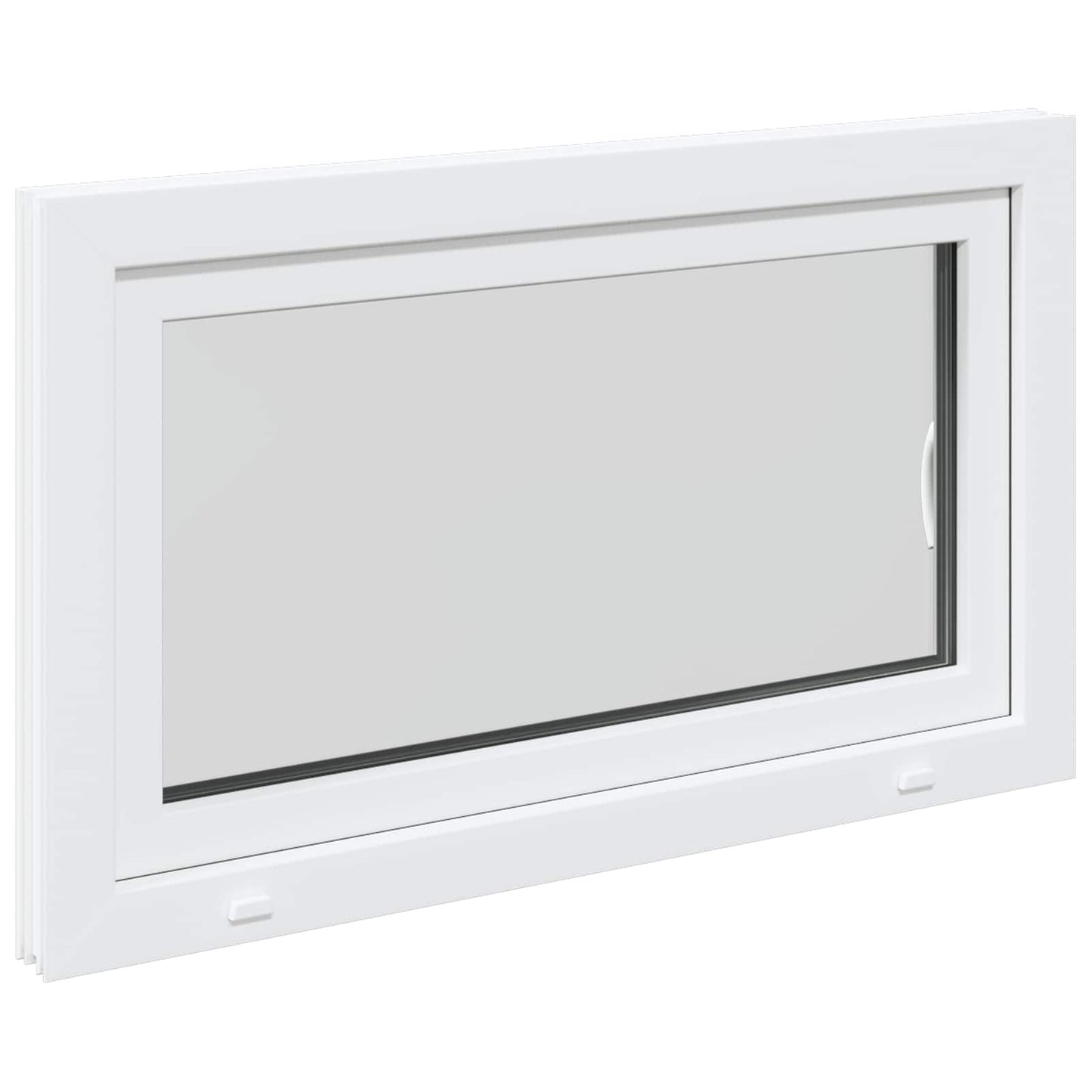 Παράθυρο Κάτω Στρώματος RISOR Λευκός 100 x 60 cm PVC και Γυαλί