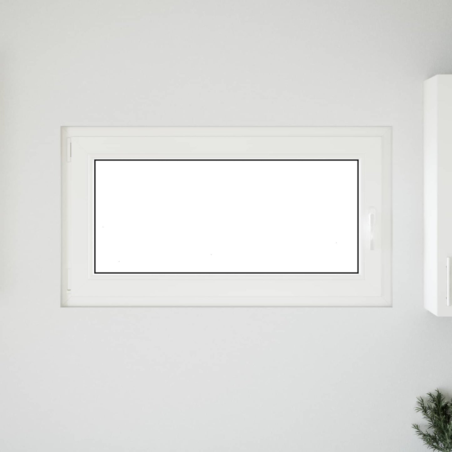 Παράθυρο Κάτω Στρώματος RISOR Λευκός 110 x 70 cm PVC και Γυαλί