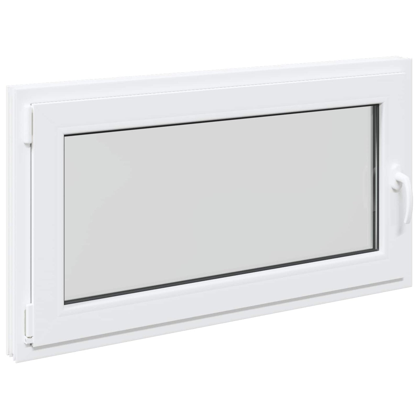 Παράθυρο Κάτω Στρώματος RISOR Λευκός 110 x 70 cm PVC και Γυαλί