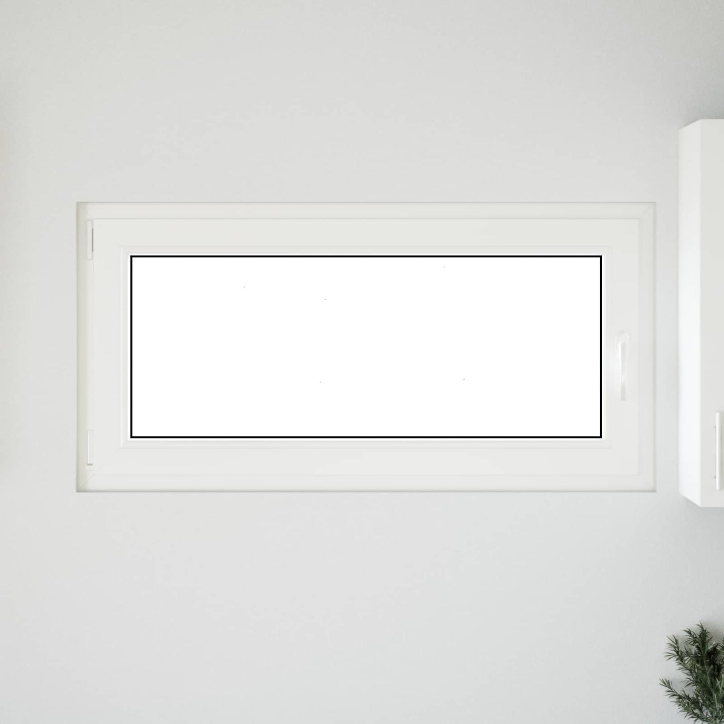 Παράθυρο Κάτω Στρώματος RISOR Λευκός 120 x 60 cm PVC και Γυαλί