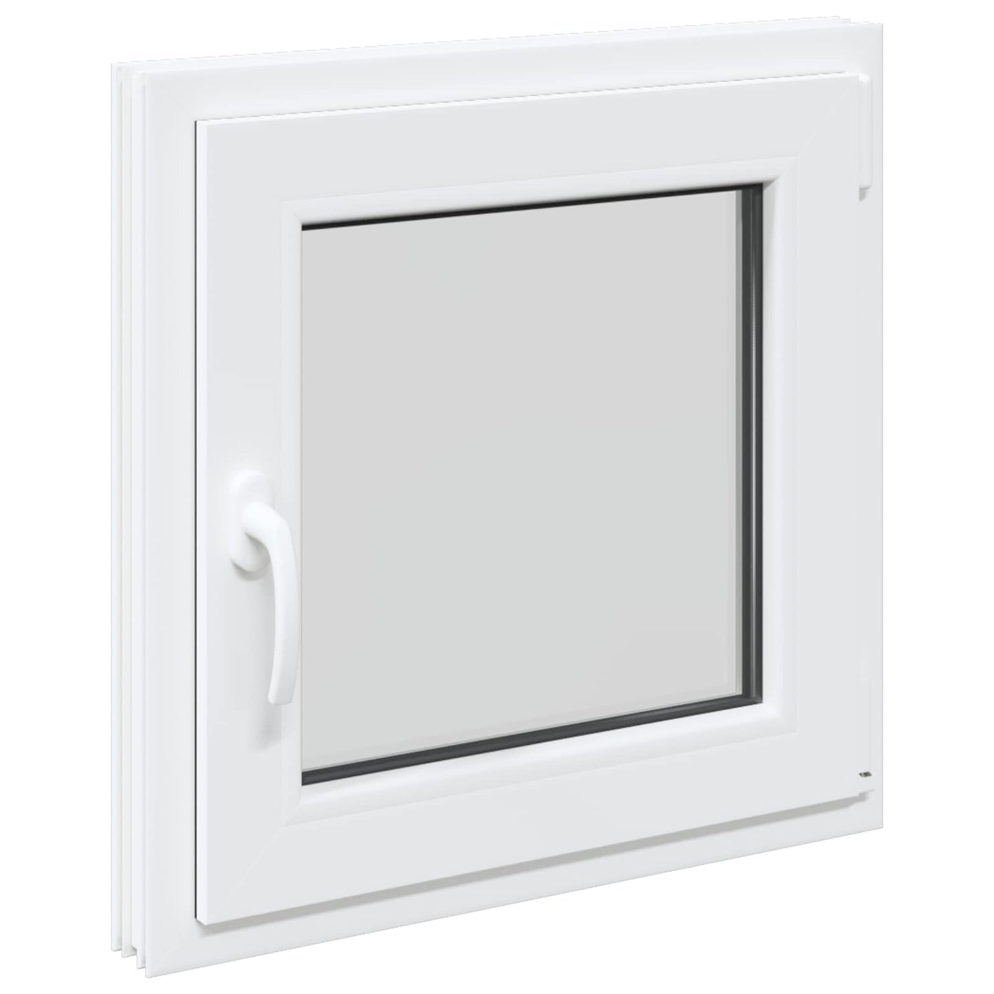 Παράθυρο Κάτω Στρώματος RISOR Λευκός 50 x 50 cm PVC και Γυαλί