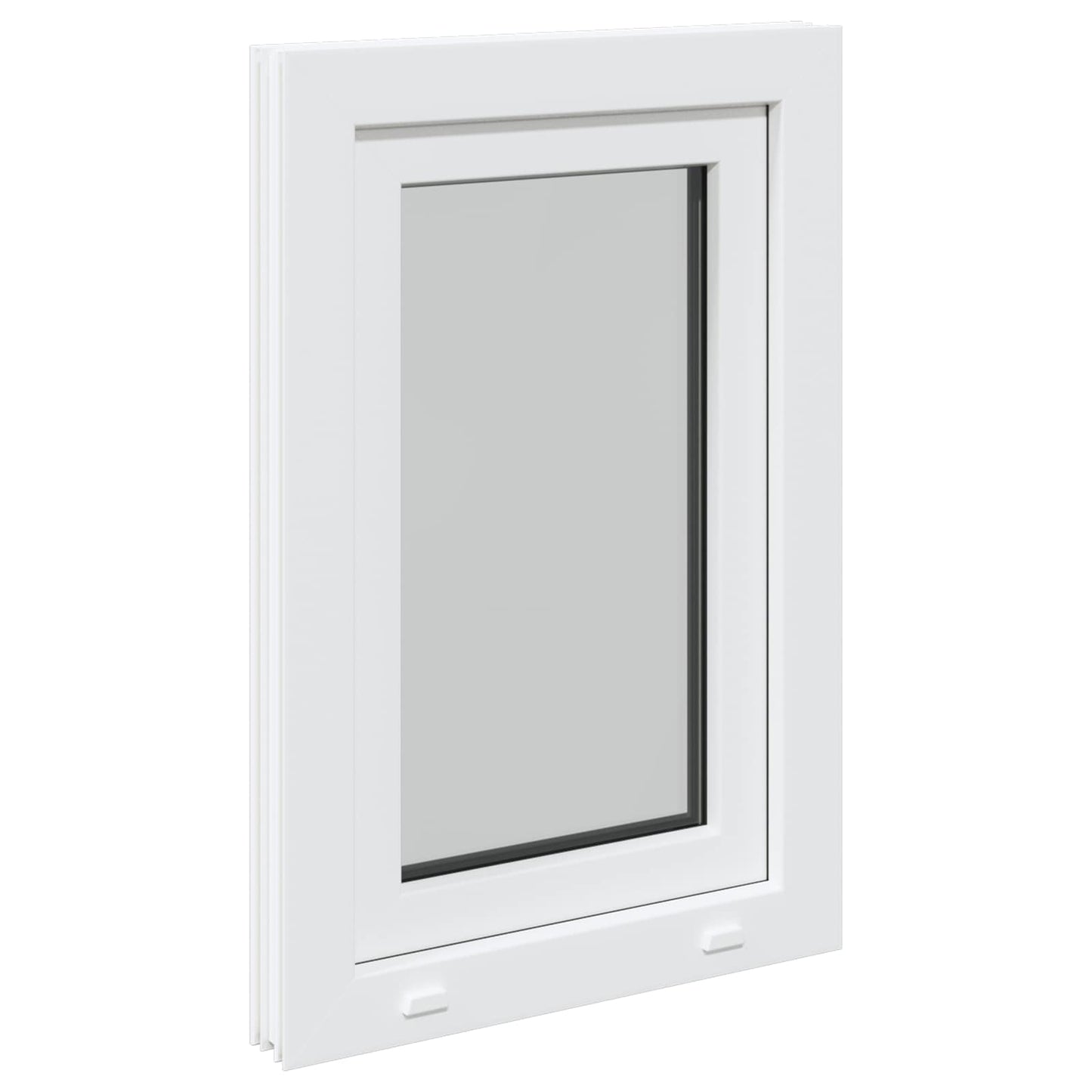 Παράθυρο Κάτω Στρώματος RISOR Λευκός 50 x 75 cm PVC και Γυαλί