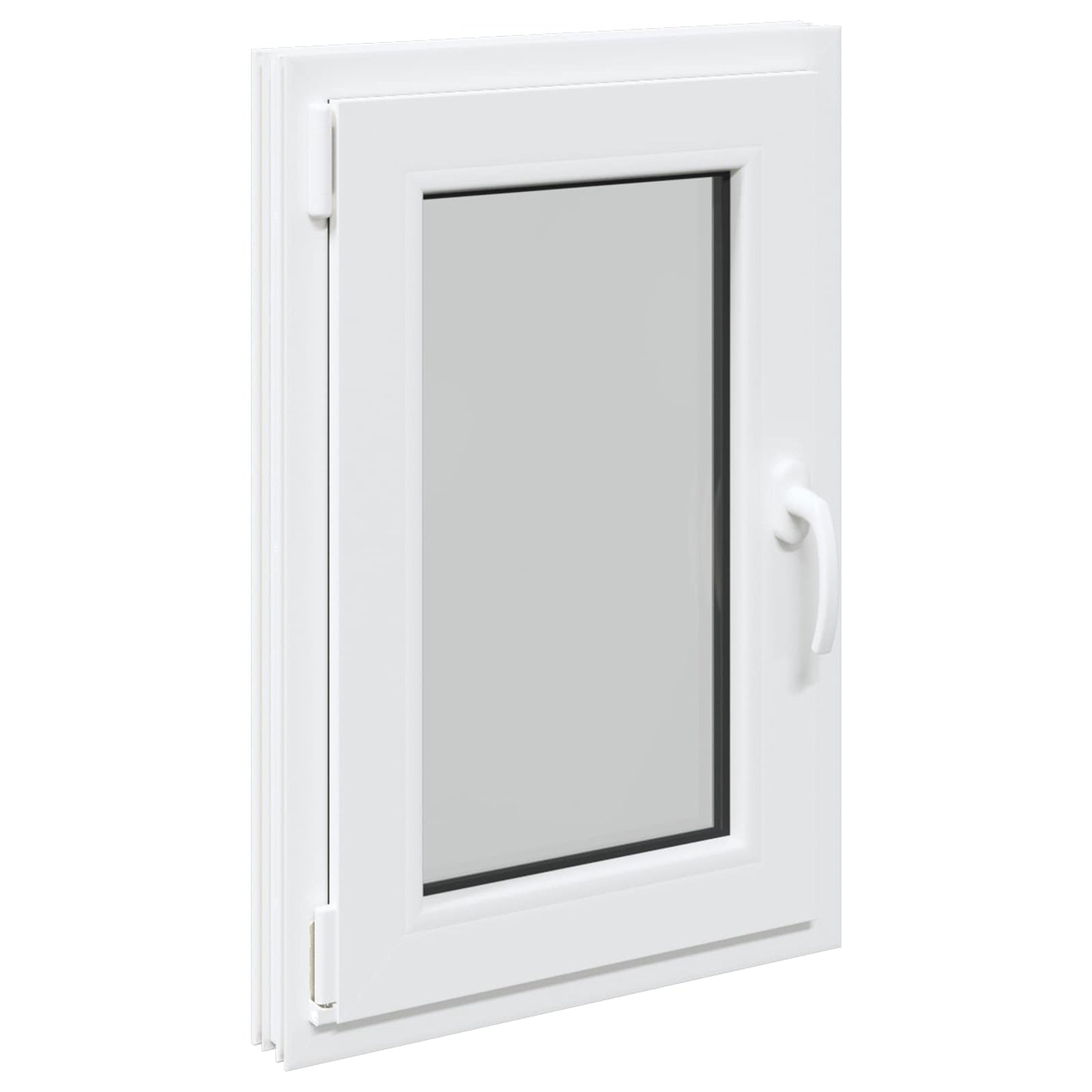 Παράθυρο Κάτω Στρώματος RISOR Λευκός 50 x 75 cm PVC και Γυαλί