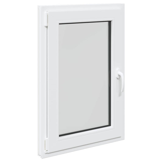 vidaXL Παράθυρο Κάτω Στρώματος RISOR 60 x 80 cm PVC και Γυαλί Λευκό