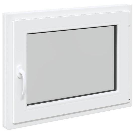 Παράθυρο Κάτω Στρώματος RISOR Λευκός 80 x 50 cm PVC και Γυαλί