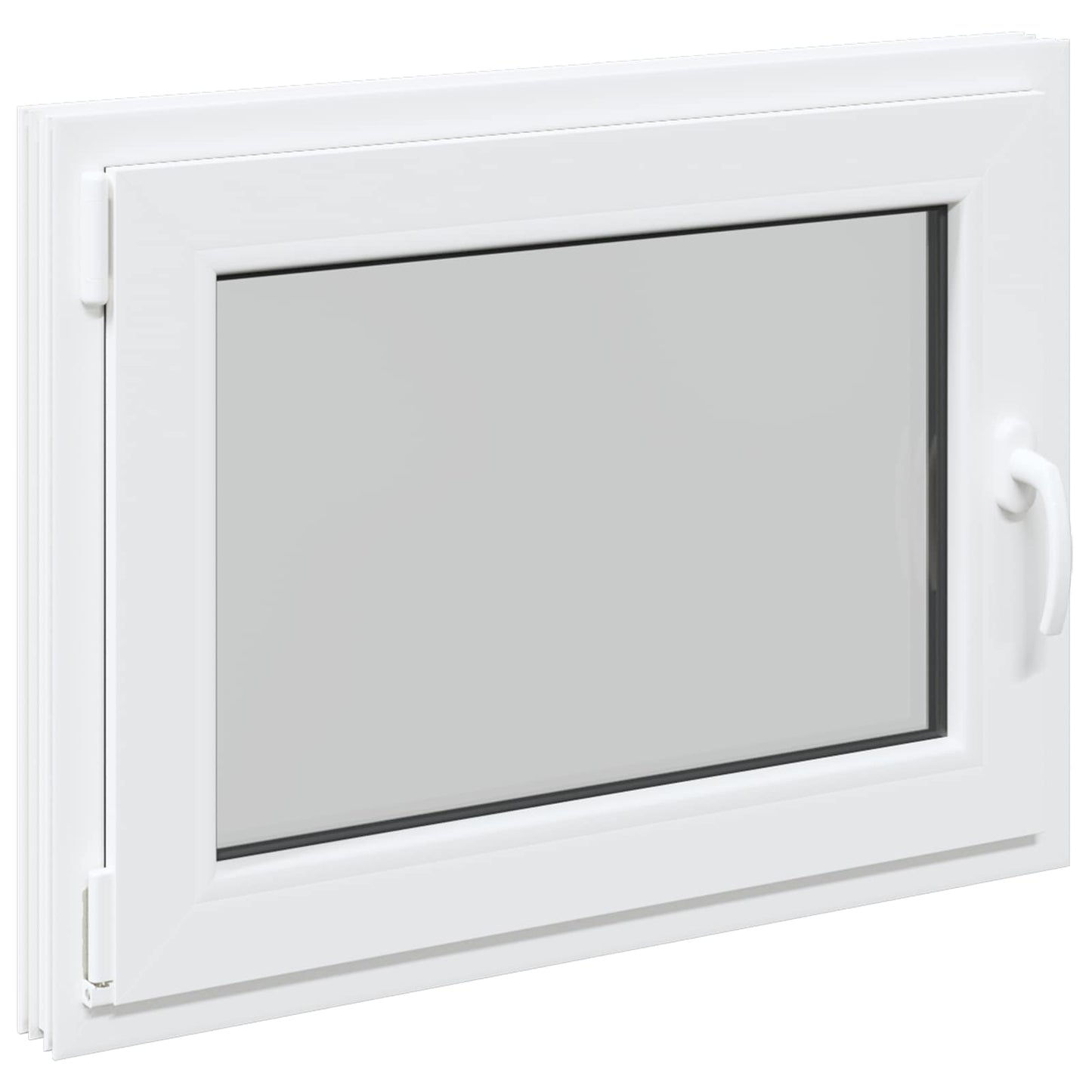 Παράθυρο Κάτω Στρώματος RISOR Λευκός 90 x 50 cm PVC και Γυαλί