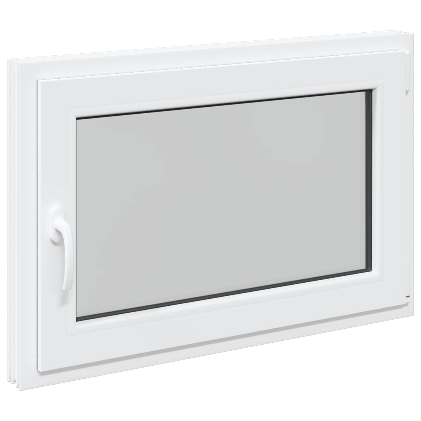 Παράθυρο Κάτω Στρώματος RISOR Λευκός 90 x 60 cm PVC και Γυαλί