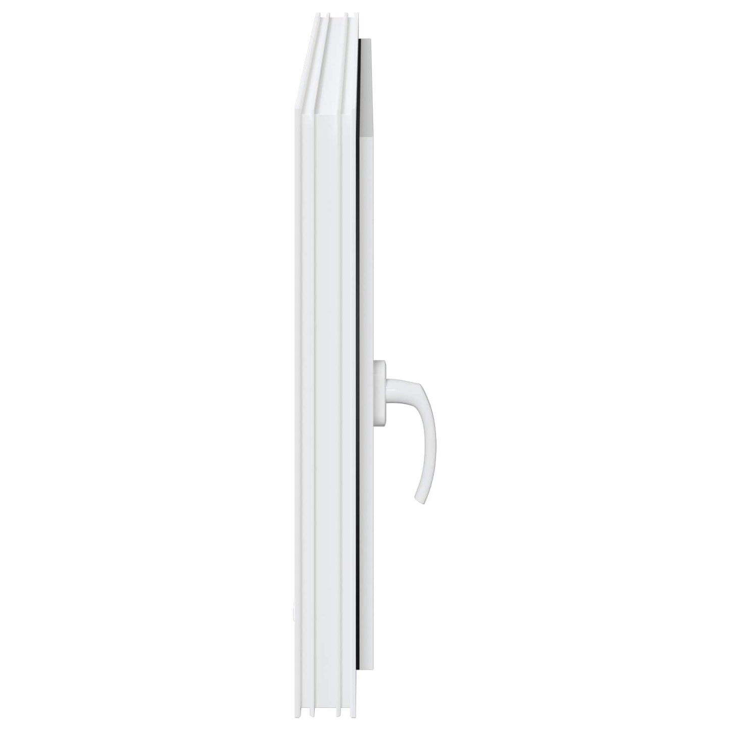 vidaXL Παράθυρο Κάτω Στρώματος RISOR 100 x 70 cm PVC και Γυαλί Λευκό