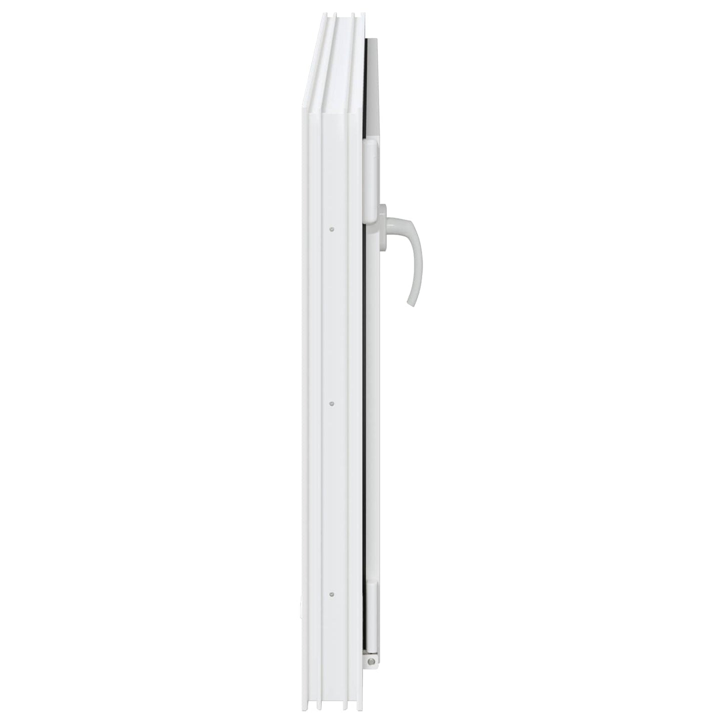 vidaXL Παράθυρο Κάτω Στρώματος RISOR 100 x 70 cm PVC και Γυαλί Λευκό