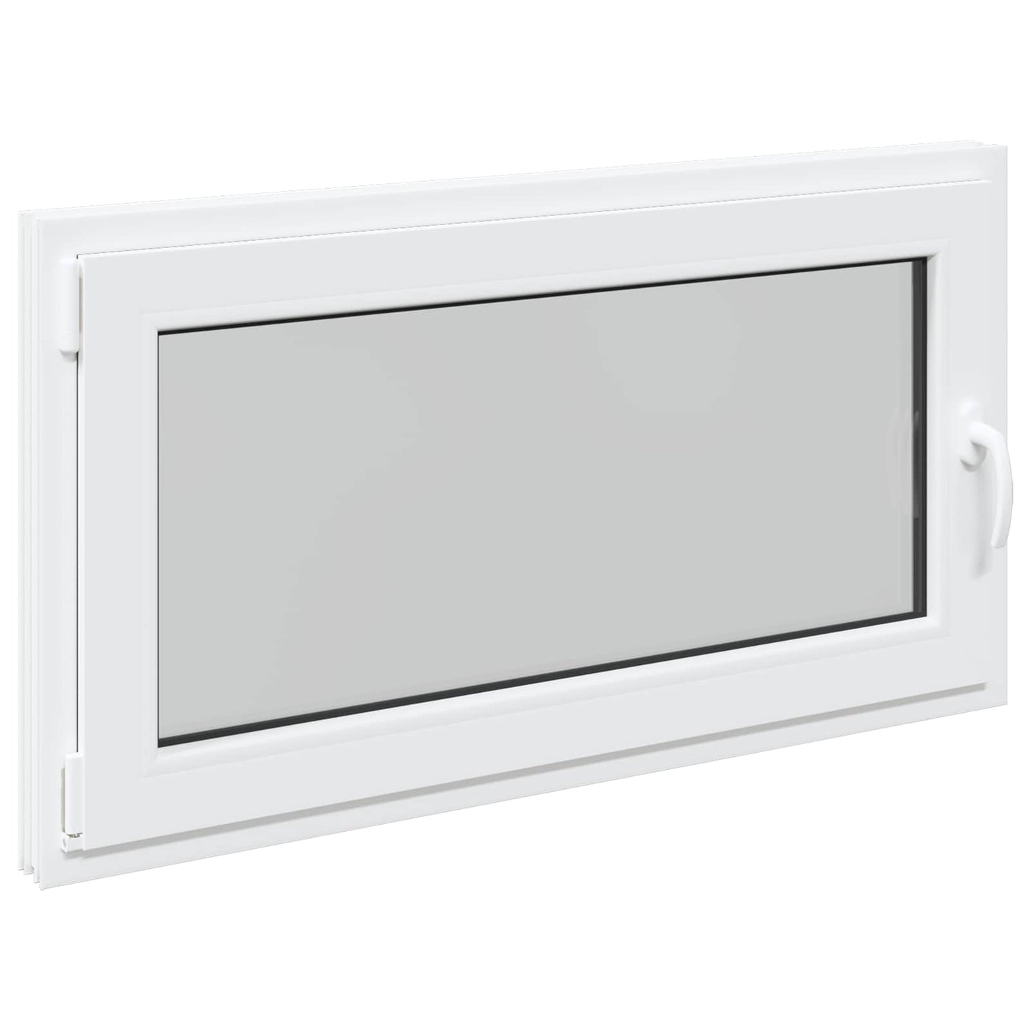 Παράθυρο Κάτω Στρώματος RISOR Λευκός 110 x 50 cm PVC και Γυαλί