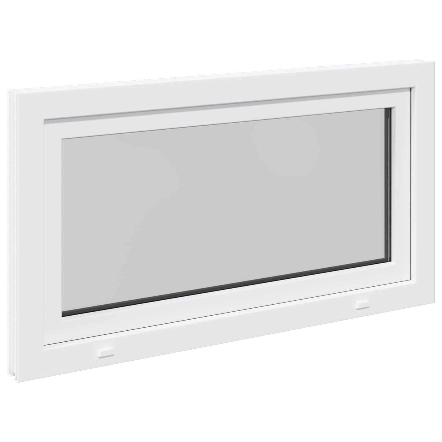 Παράθυρο Κάτω Στρώματος RISOR Λευκός 110 x 50 cm PVC και Γυαλί