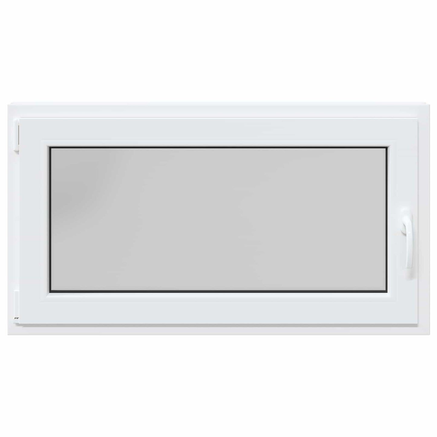 Παράθυρο Κάτω Στρώματος RISOR Λευκός 110 x 50 cm PVC και Γυαλί