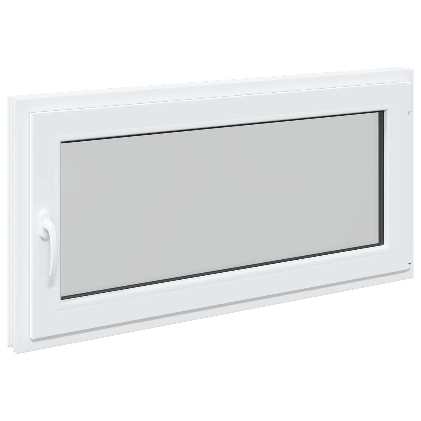 Παράθυρο Κάτω Στρώματος RISOR Λευκός 120 x 60 cm PVC και Γυαλί