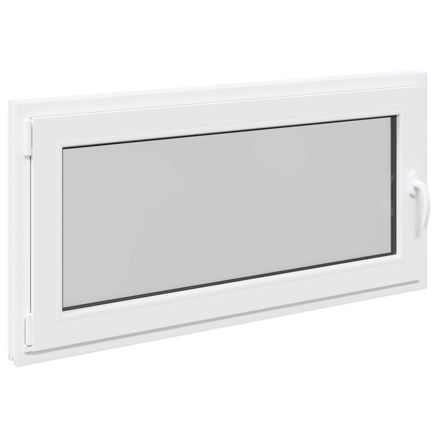 Παράθυρο Κάτω Στρώματος RISOR Λευκός 120 x 60 cm PVC και Γυαλί