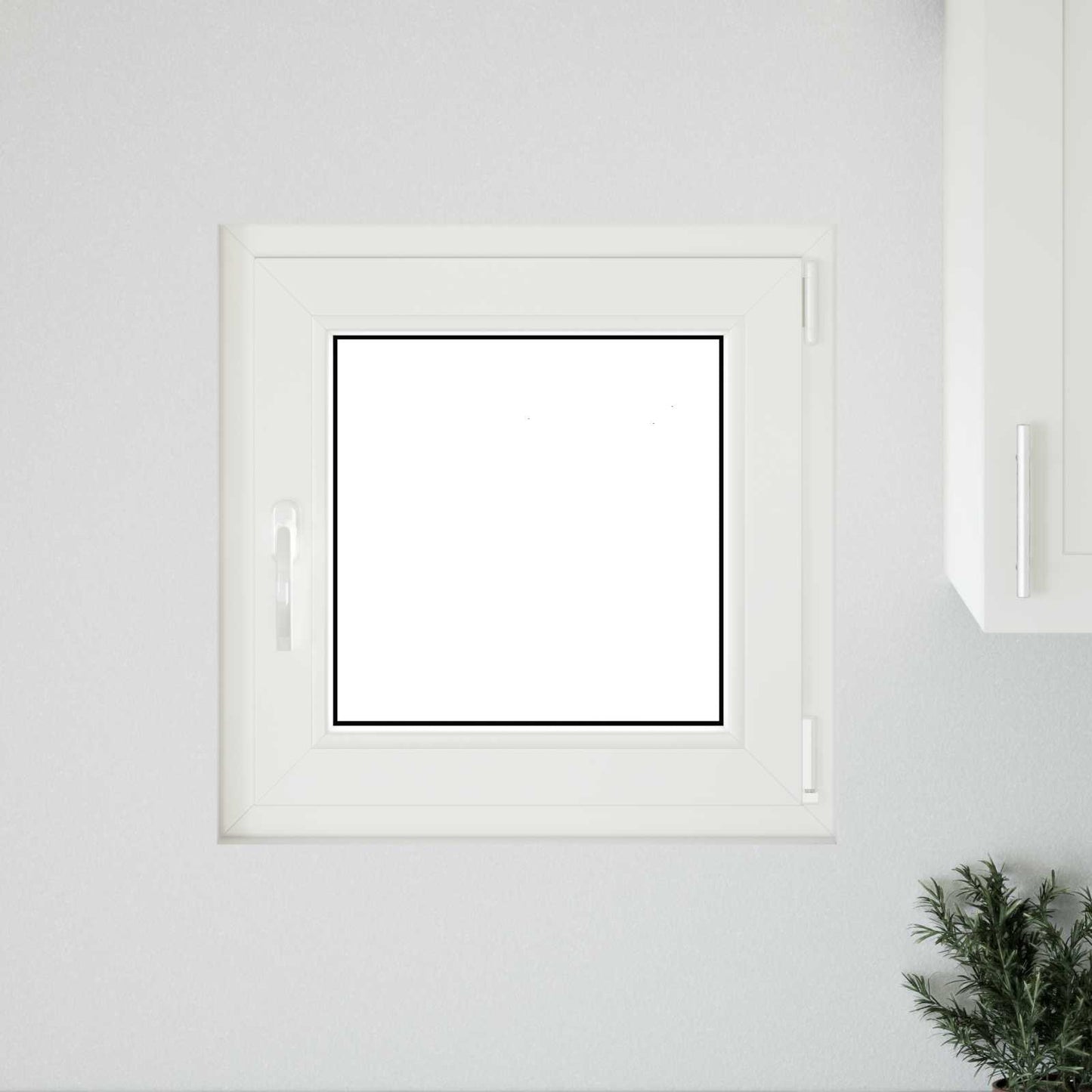 Παράθυρο Κάτω Στρώματος RISOR Ανθρακί 50 x 50 cm PVC και Γυαλί
