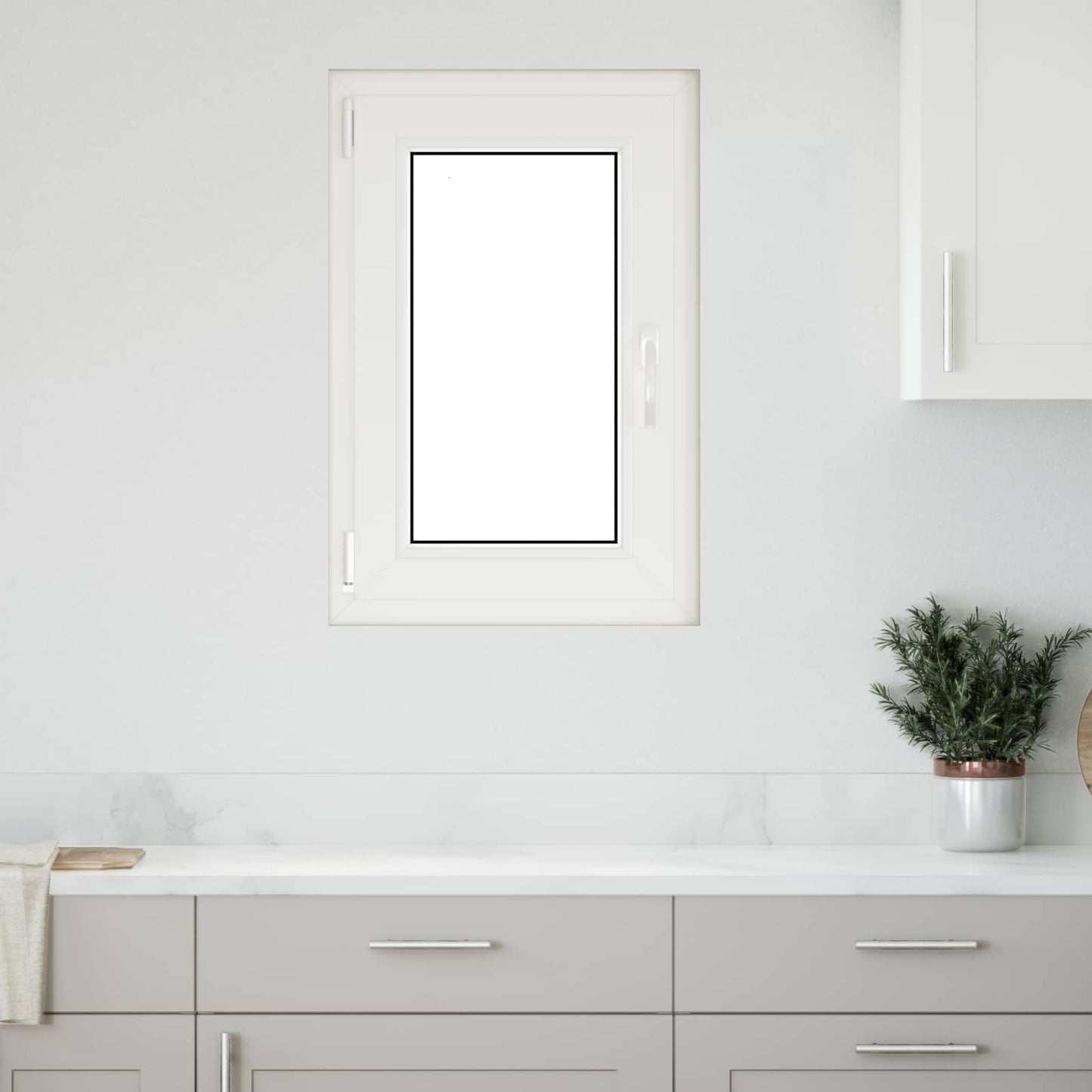 Παράθυρο Κάτω Στρώματος RISOR Ανθρακί 50 x 75 cm PVC και Γυαλί