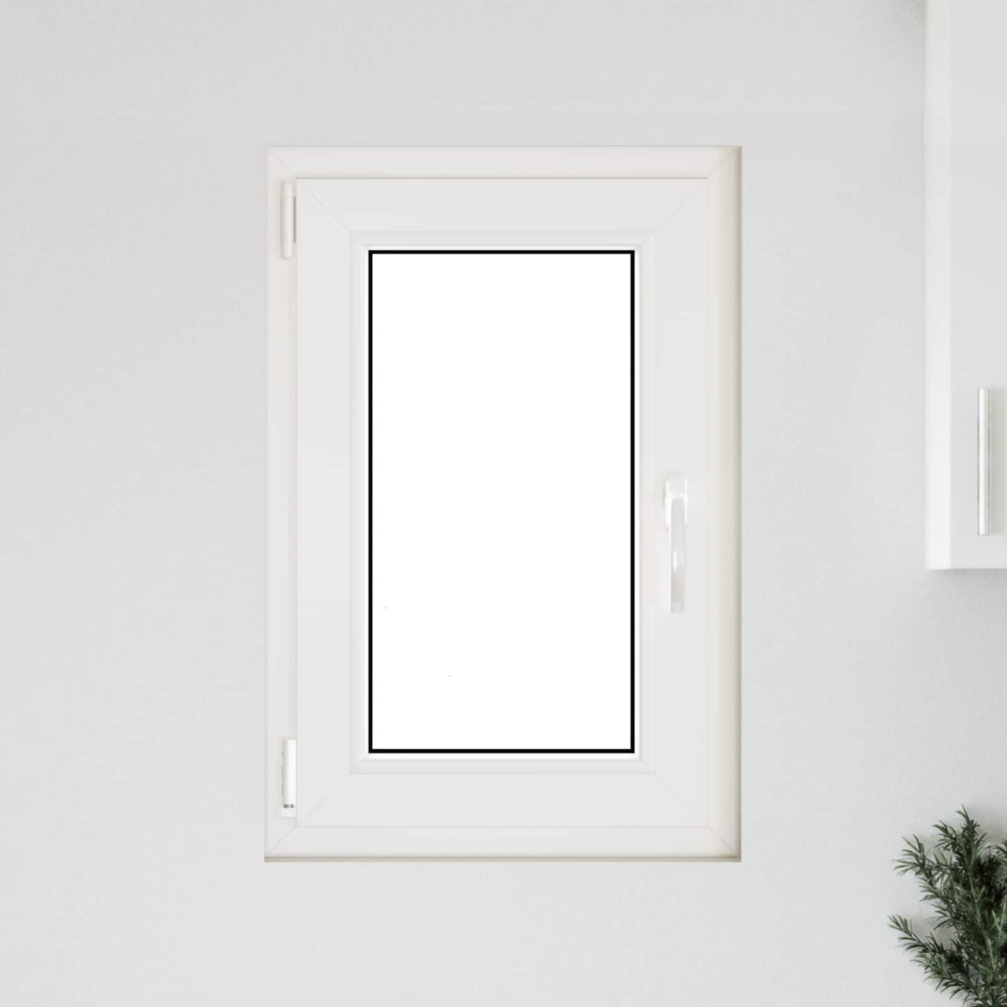 Παράθυρο Κάτω Στρώματος RISOR Ανθρακί 50 x 75 cm PVC και Γυαλί