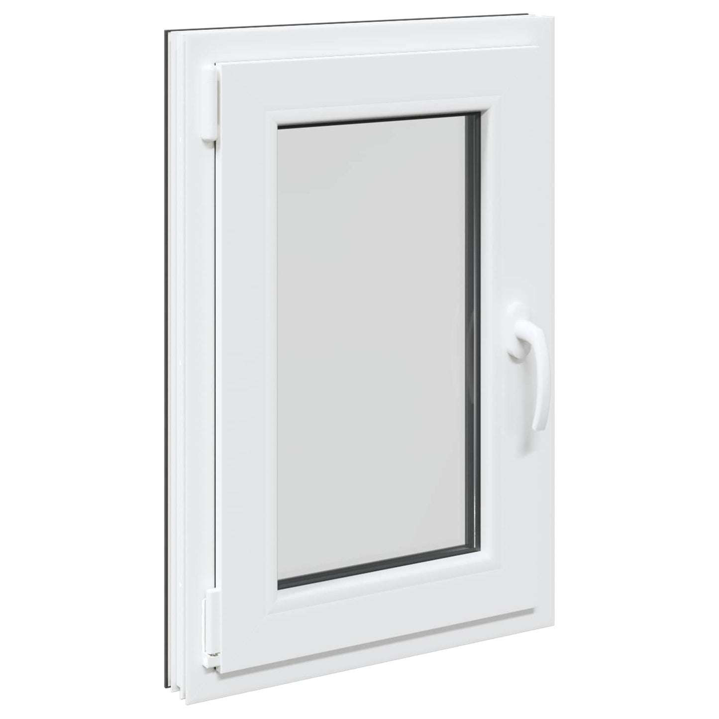 Παράθυρο Κάτω Στρώματος RISOR Ανθρακί 50 x 75 cm PVC και Γυαλί