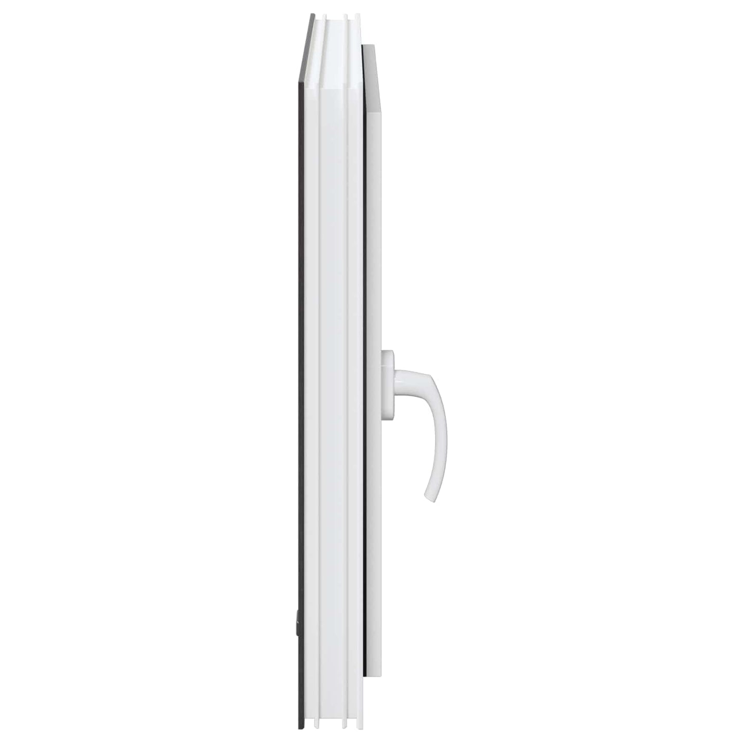 Παράθυρο Κάτω Στρώματος RISOR Ανθρακί 60 x 60 cm PVC και Γυαλί