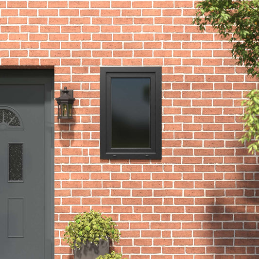 vidaXL Παράθυρο Κάτω Στρώματος RISOR 60 x 80 cm PVC και Γυαλί Ανθρακί