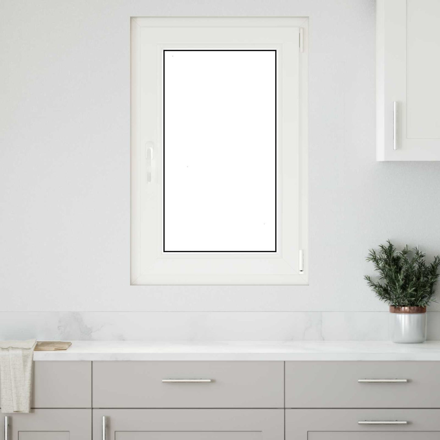 vidaXL Παράθυρο Κάτω Στρώματος RISOR 60 x 80 cm PVC και Γυαλί Ανθρακί