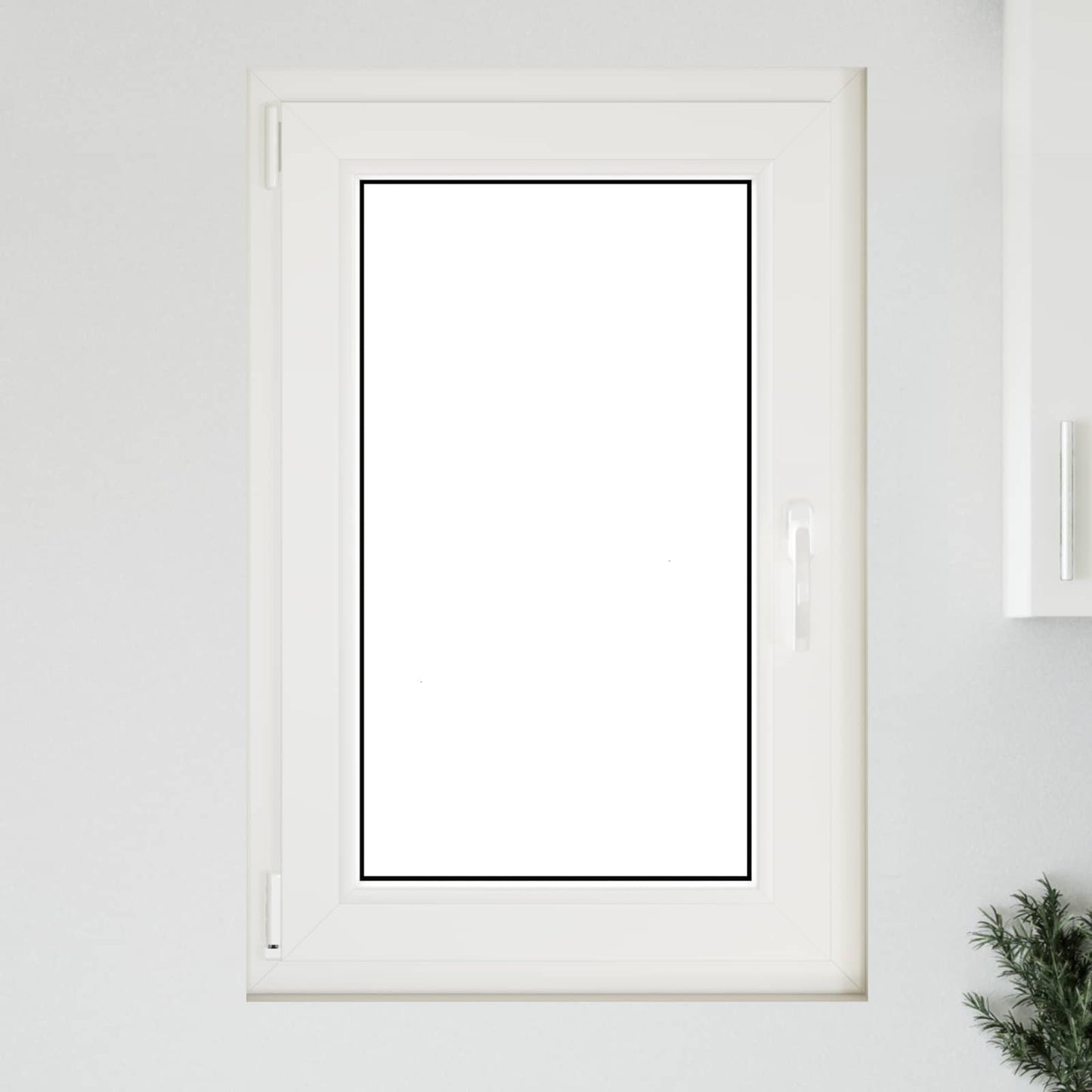 vidaXL Παράθυρο Κάτω Στρώματος RISOR 60 x 90 cm PVC και Γυαλί Ανθρακί