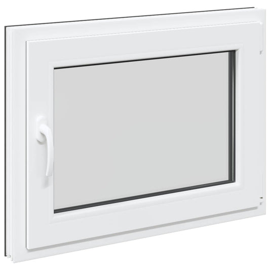 vidaXL Παράθυρο Κάτω Στρώματος RISOR 60 x 100 cm PVC και Γυαλί Ανθρακί
