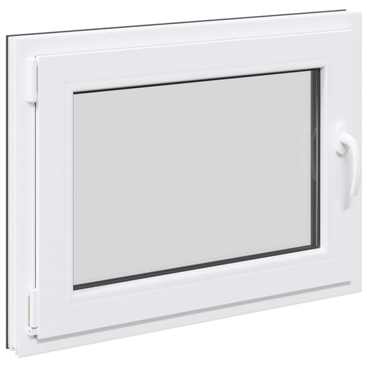 vidaXL Παράθυρο Κάτω Στρώματος RISOR 80 x 50 cm PVC και Γυαλί Ανθρακί