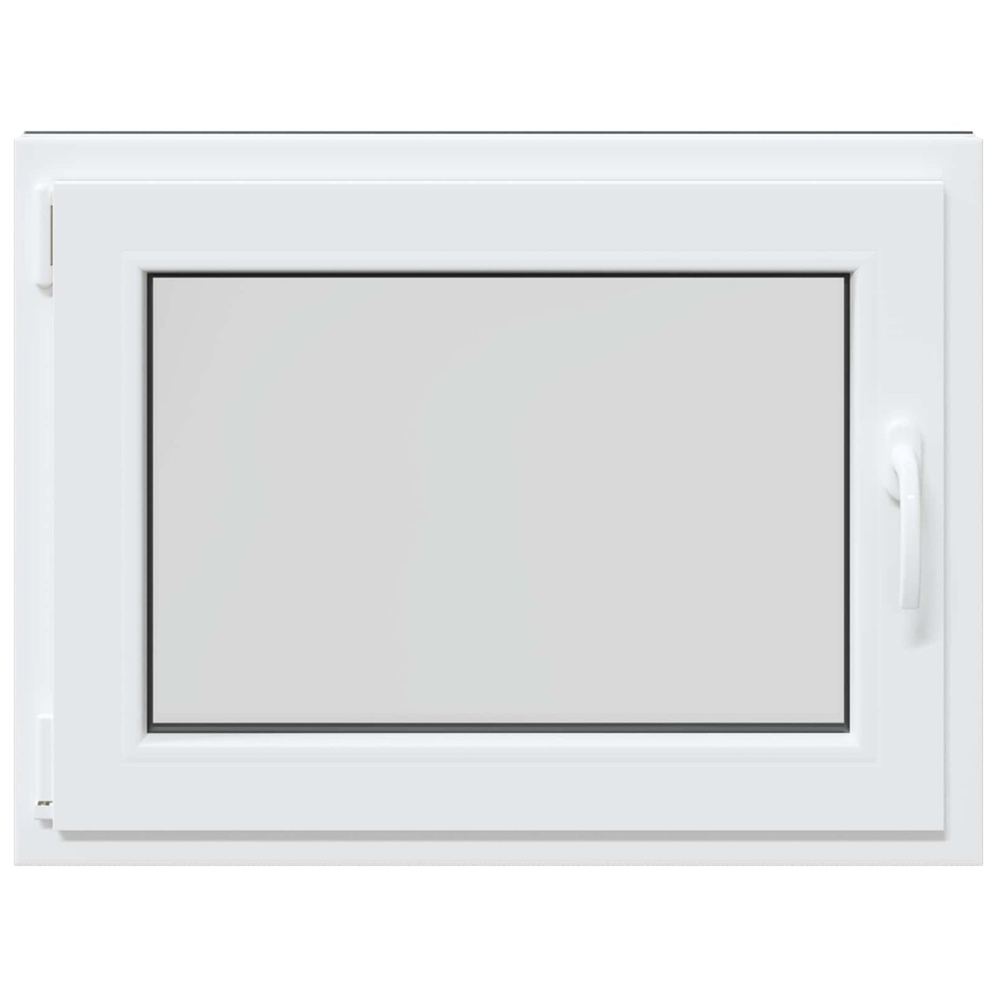 vidaXL Παράθυρο Κάτω Στρώματος RISOR 80 x 50 cm PVC και Γυαλί Ανθρακί